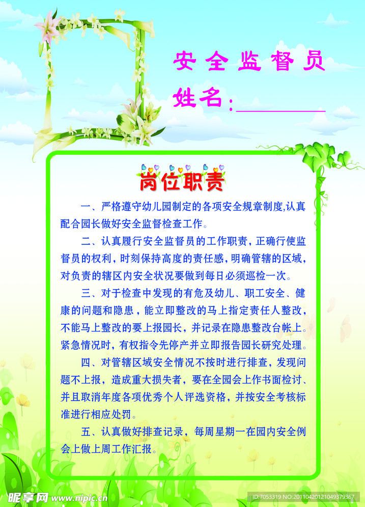 岗位职责