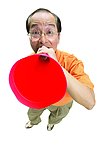 开心的老人