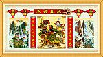 最新款 中堂画 壁画