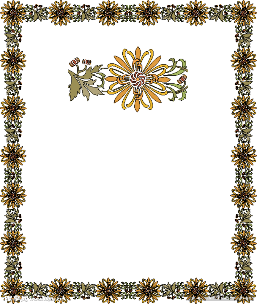 古典花纹花边框 相框
