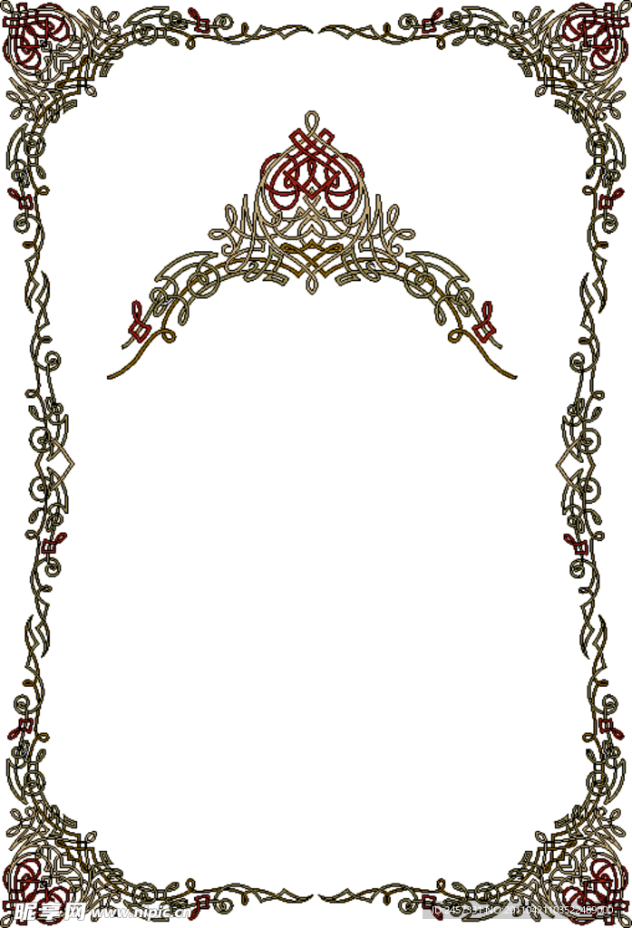 古典花纹花边框 相框
