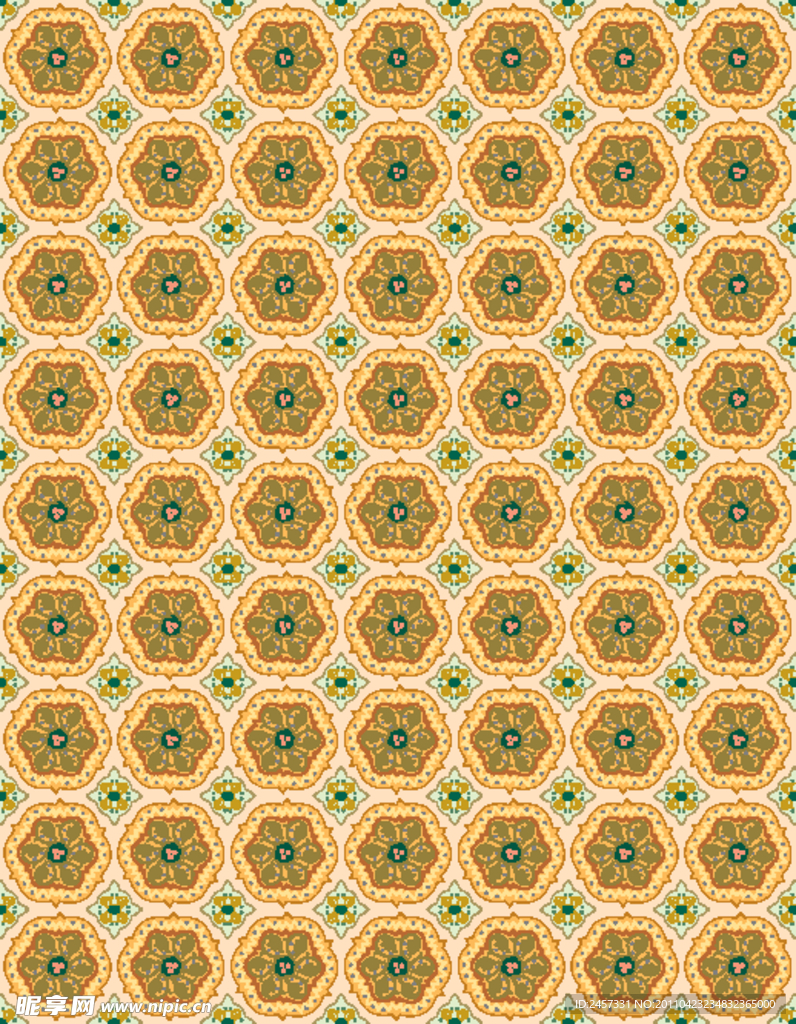 无缝古典花纹底纹