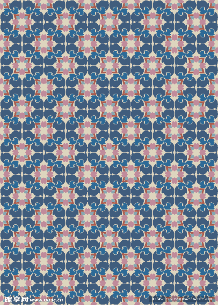 无缝古典花纹底纹