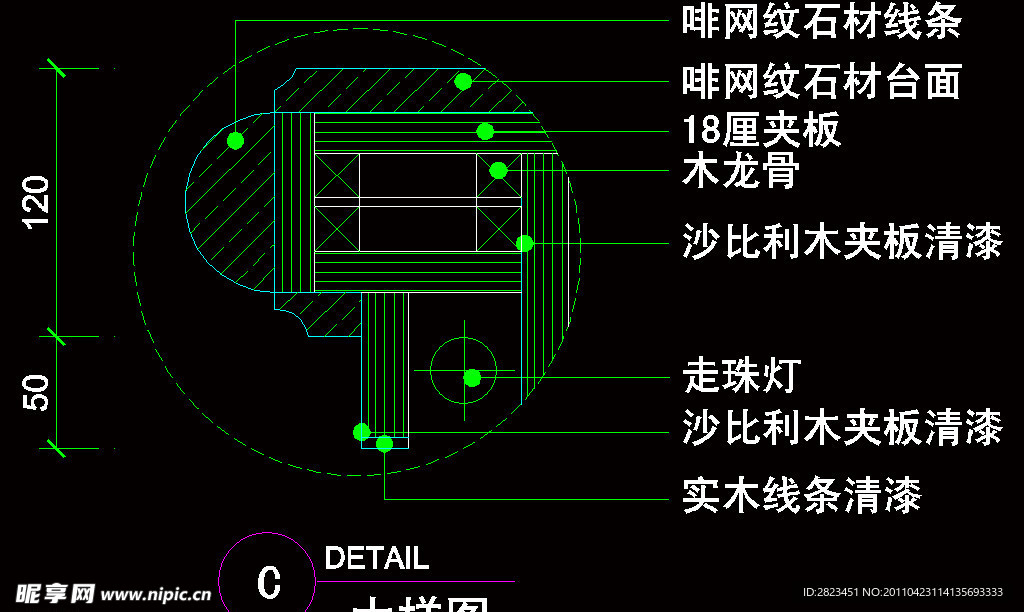 CAD之吧台收银台服务台设计