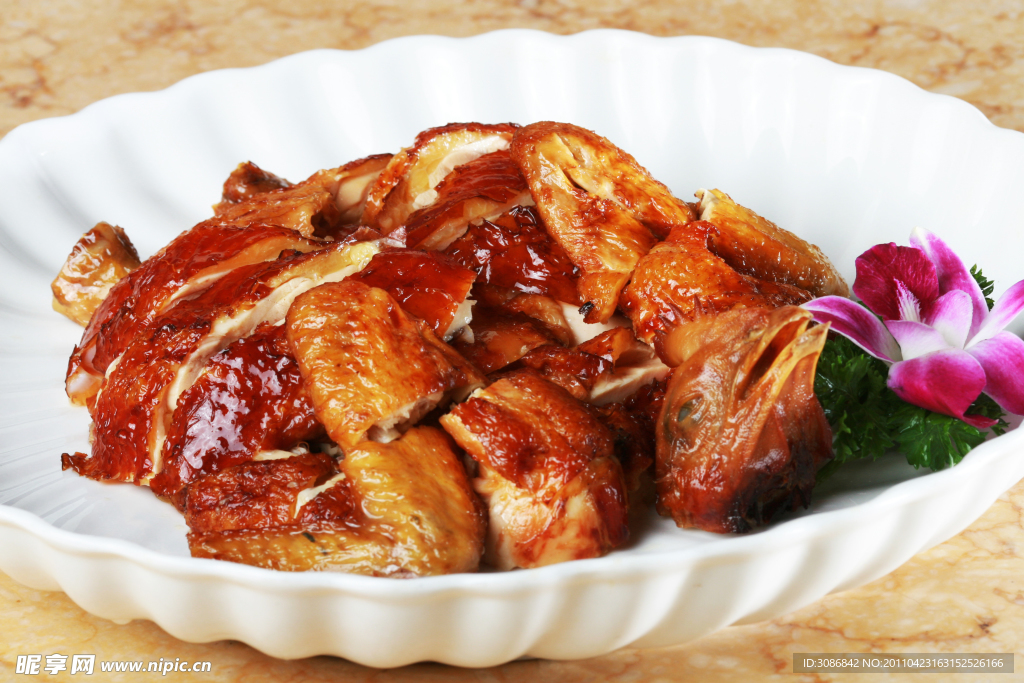 杏汁脆皮鸡仔