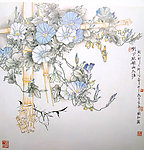 国画 喇叭花