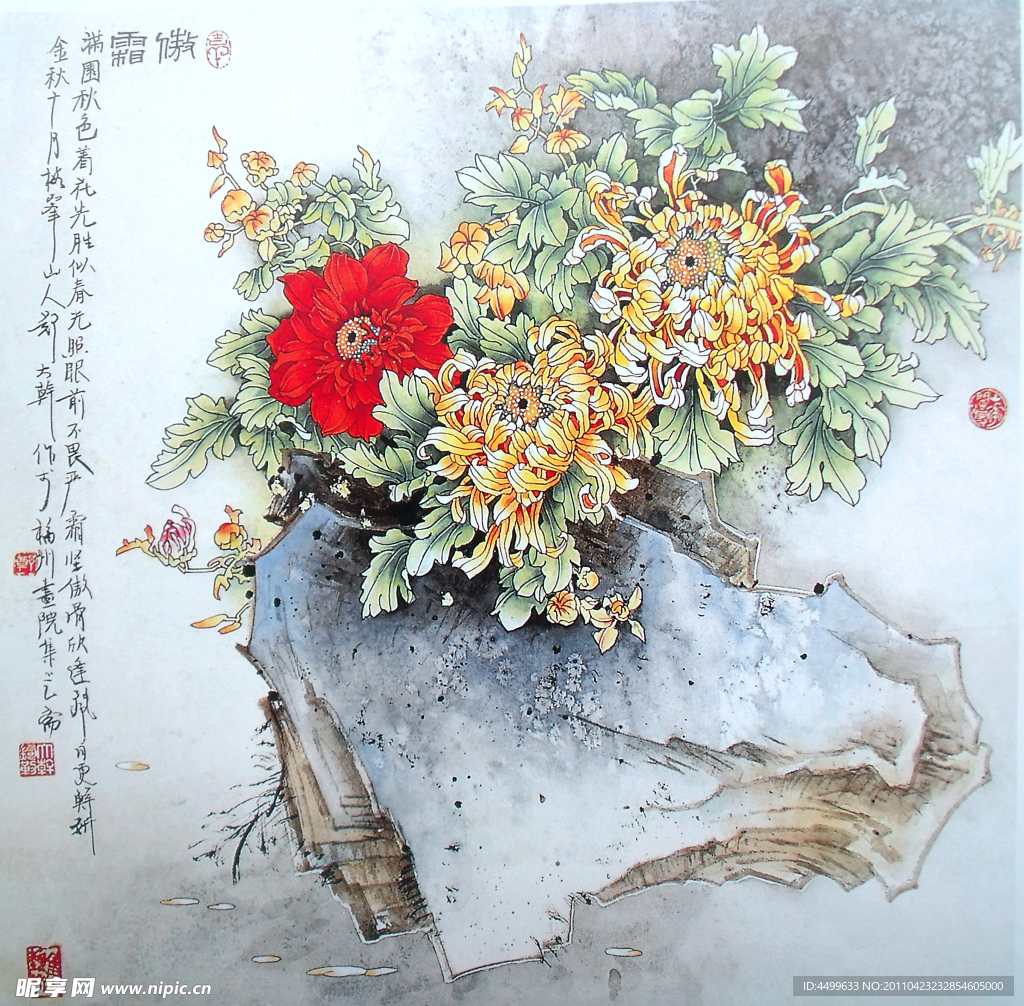 国画 菊花