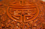 金胎珊瑚桃式盒（局部）