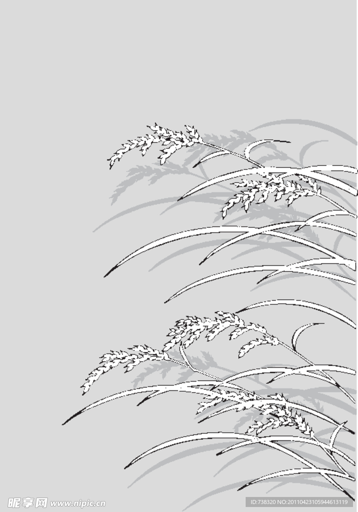 矢量稻草