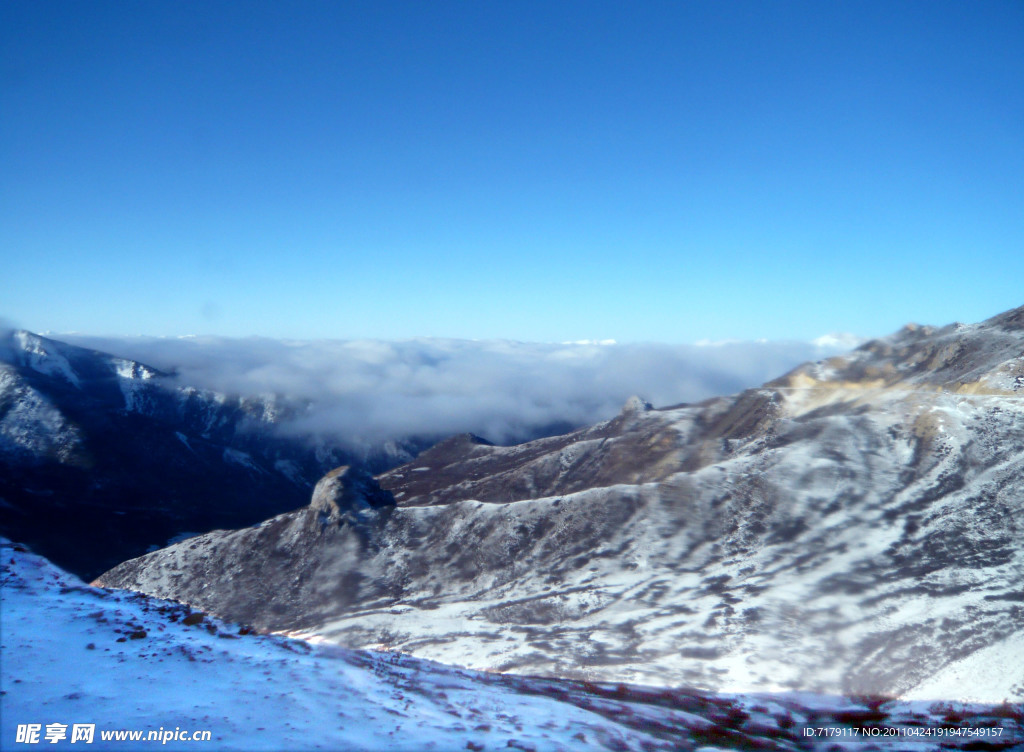 美丽的雪景