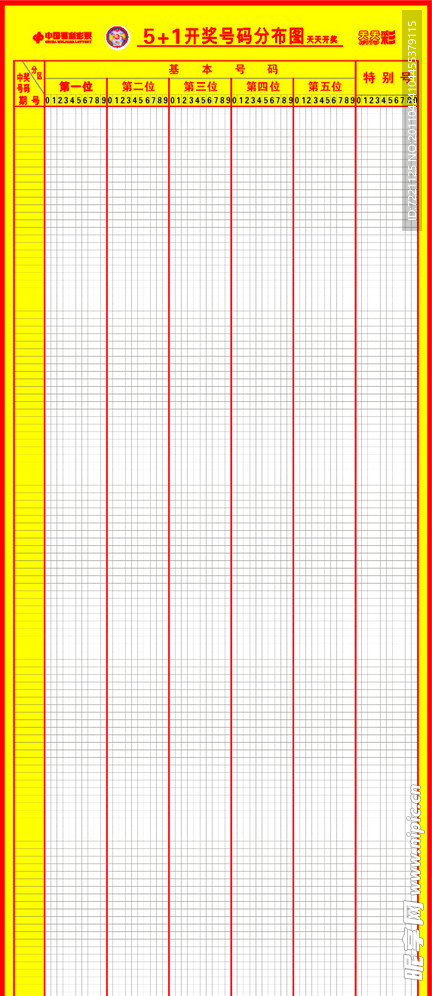 福利彩票5 1开奖号码分布图