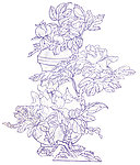 稀有玉雕花鸟图稿