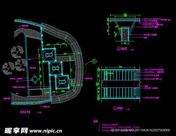 cad木栈台施工图