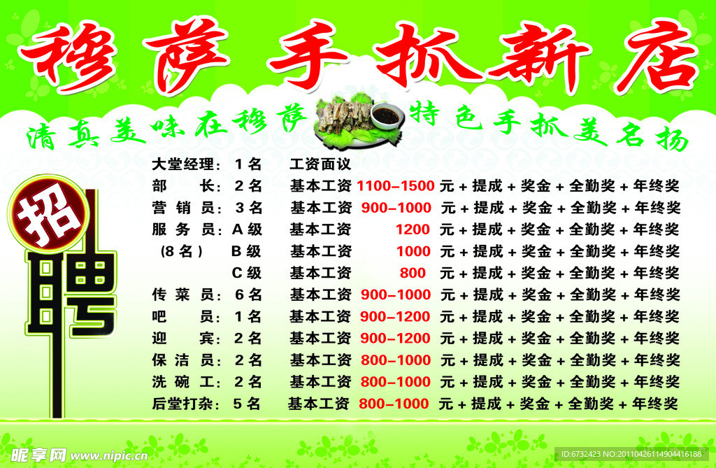 饭店招聘