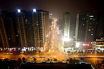 建设路夜景