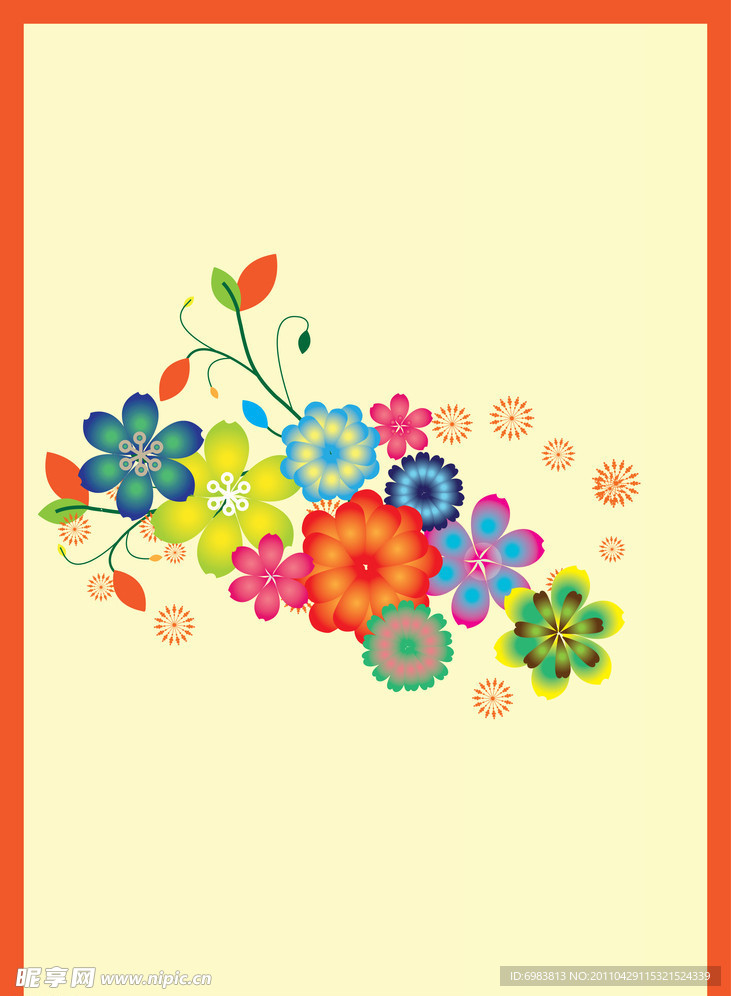 花朵底纹