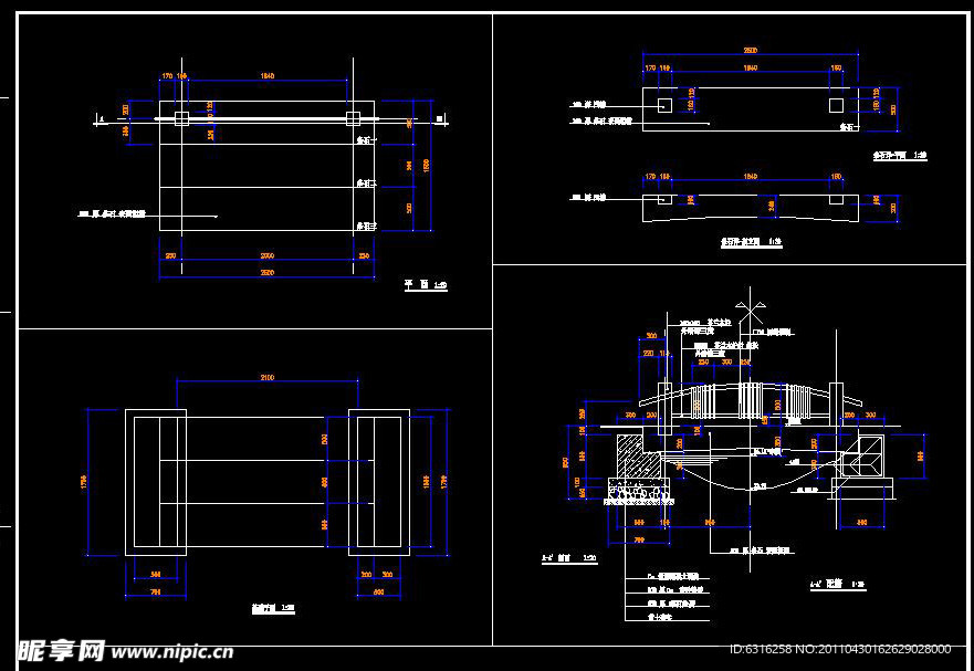 cad平桥施工图