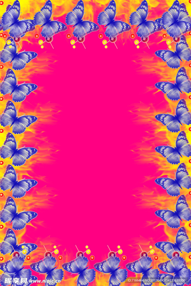 蝴蝶花边