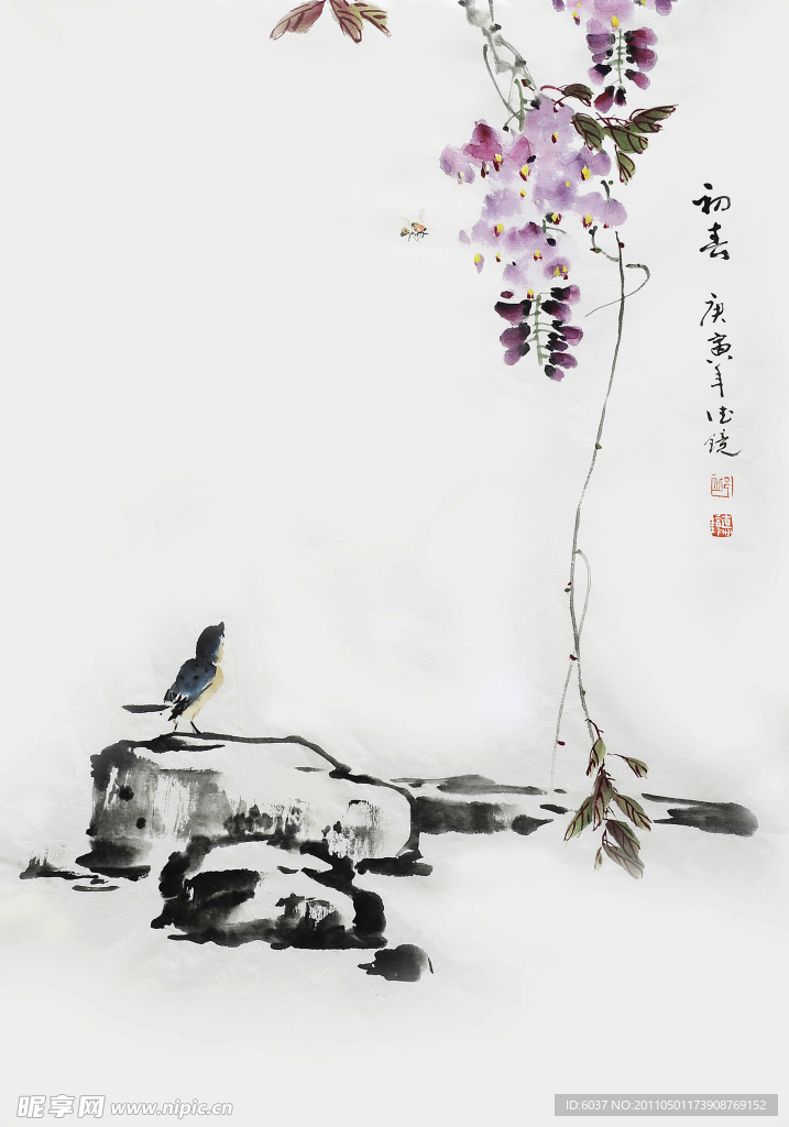 邱德镜 紫藤