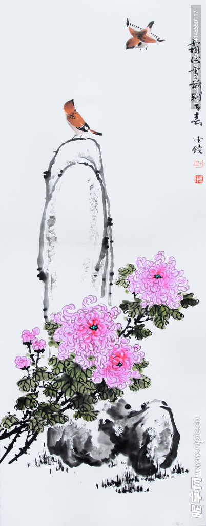 邱德镜 菊花图