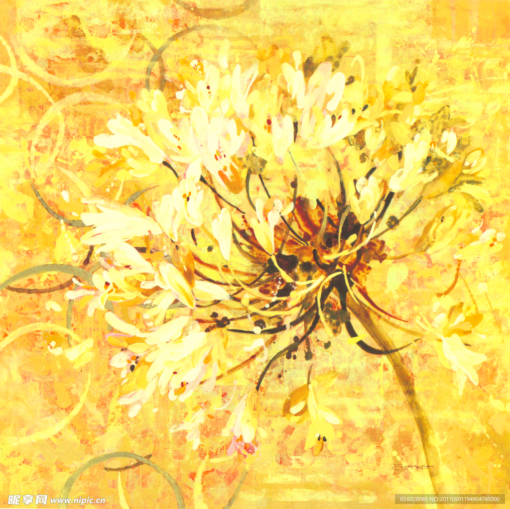 油画花卉