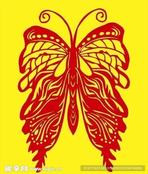 蝴蝶 民间剪纸艺术