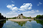 邯郸旅游古建筑丛台风光