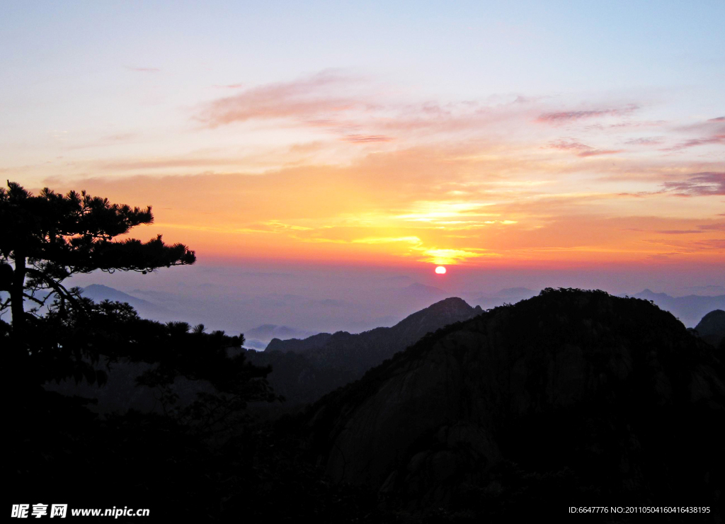 黄山日出