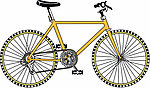 自行车画稿图案