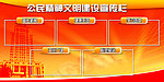 公民精神文明建设展板