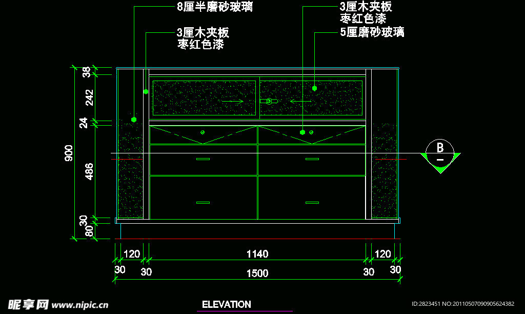 CAD之化妆道具店面布置