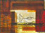 抽象油画壁画