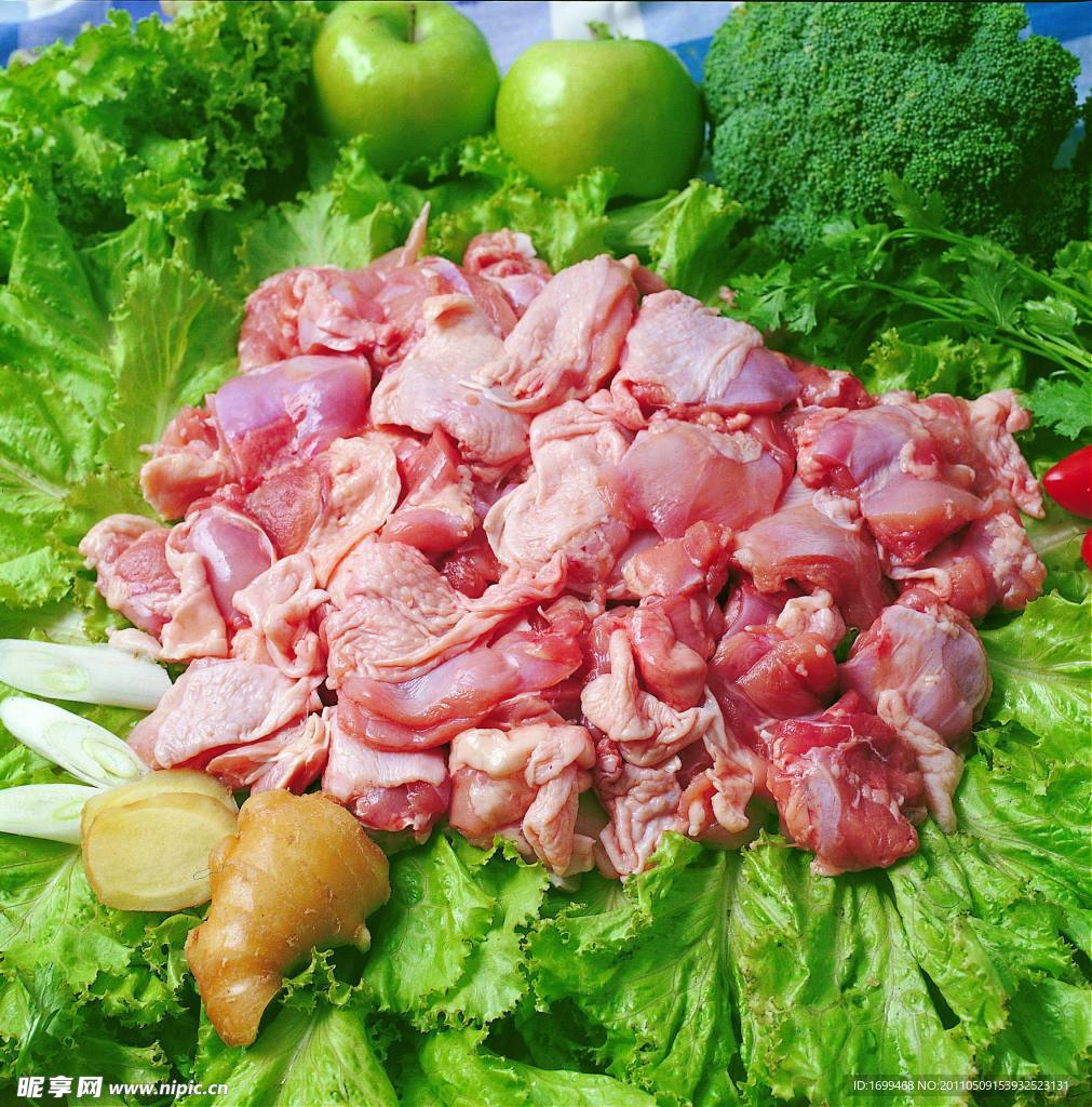 鸡腿碎肉