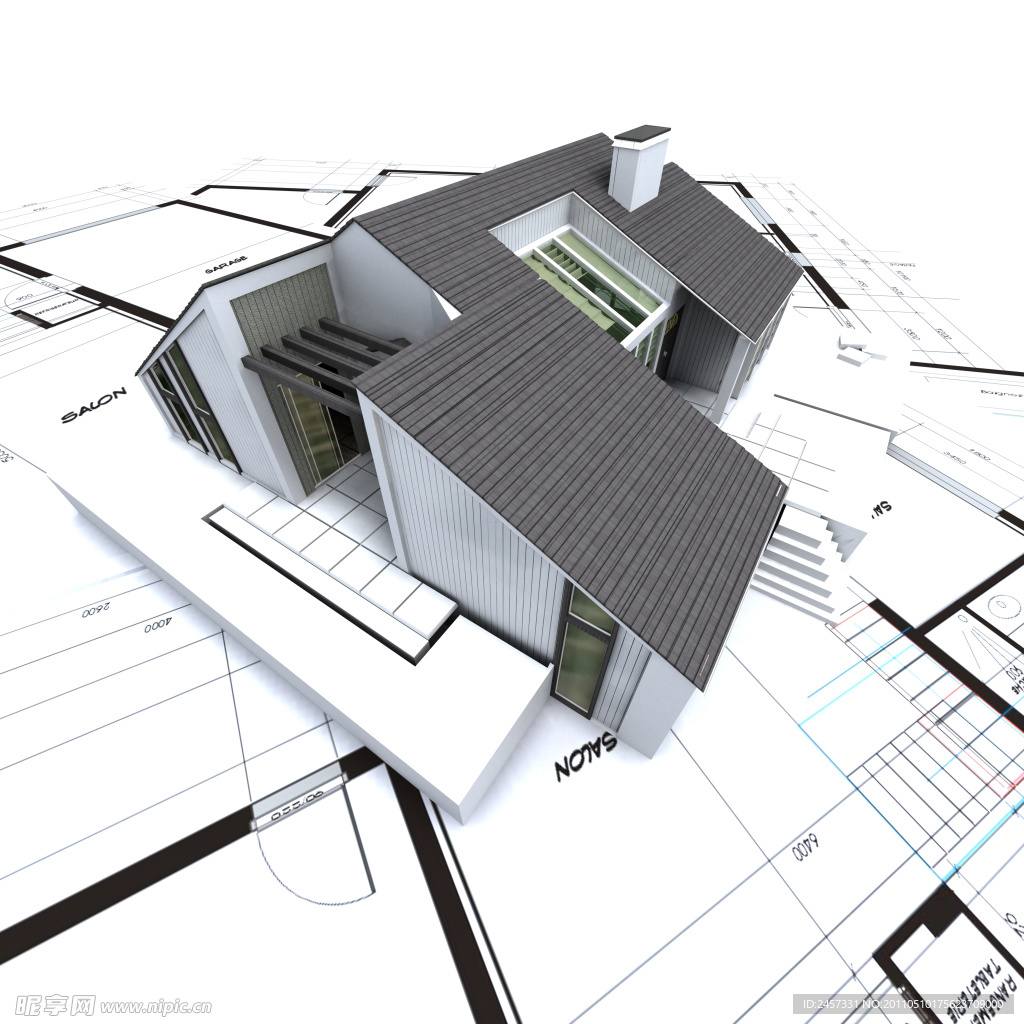 3d建筑模型图纸