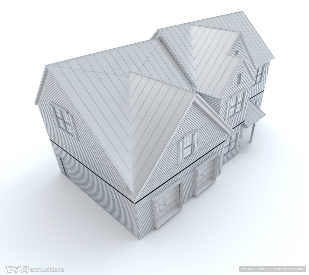 3d建筑模型 别墅洋房