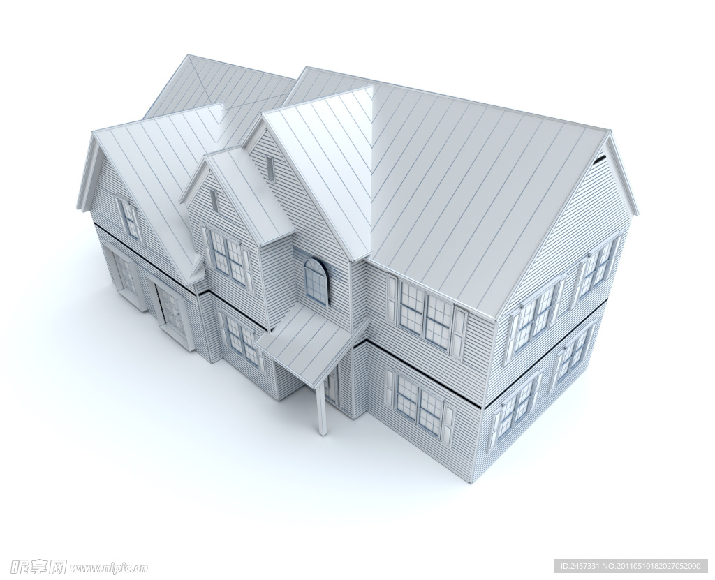 3d建筑模型 别墅洋房