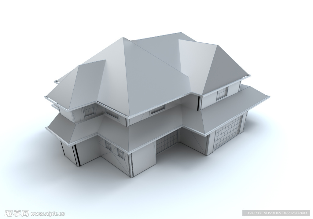3d建筑模型 别墅洋房