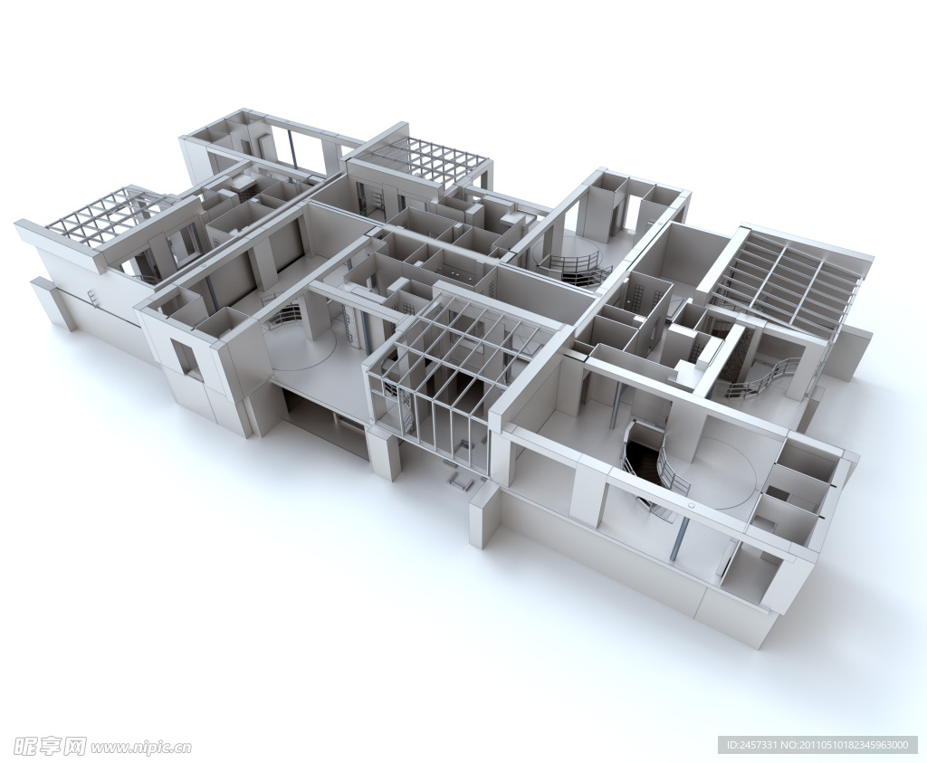 3d建筑模型 楼房