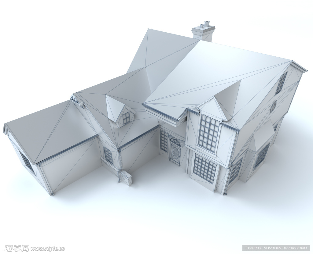 3d建筑模型 别墅洋房