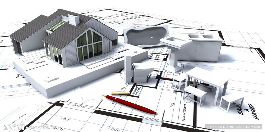 3d建筑模型图纸