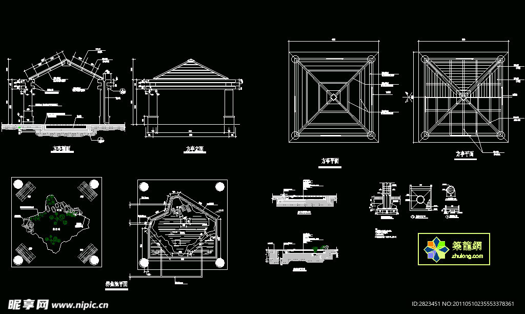 古建筑方亭