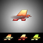 奔跑 体育 A 运动logo