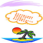 椰子树海报
