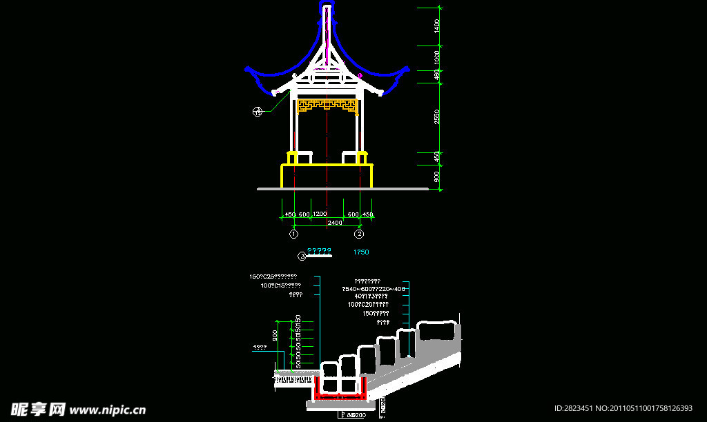 古建筑仿古亭