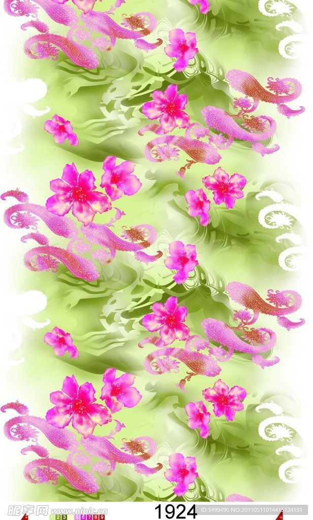 抽象数码印花图案