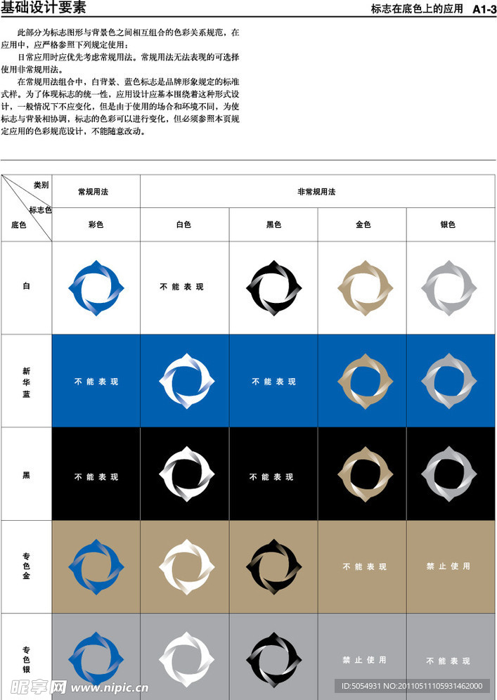 标志图形背景色组合规范