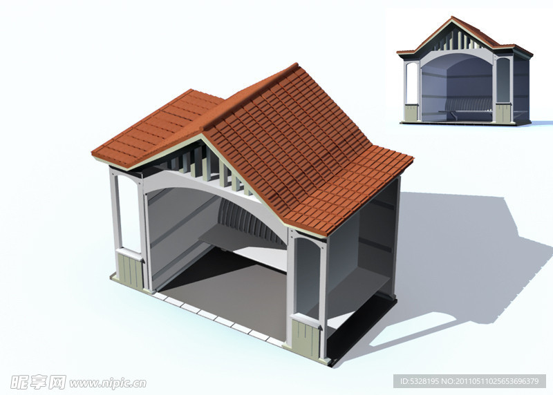 欧式建筑max map