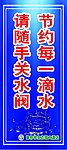 标语展板节约水
