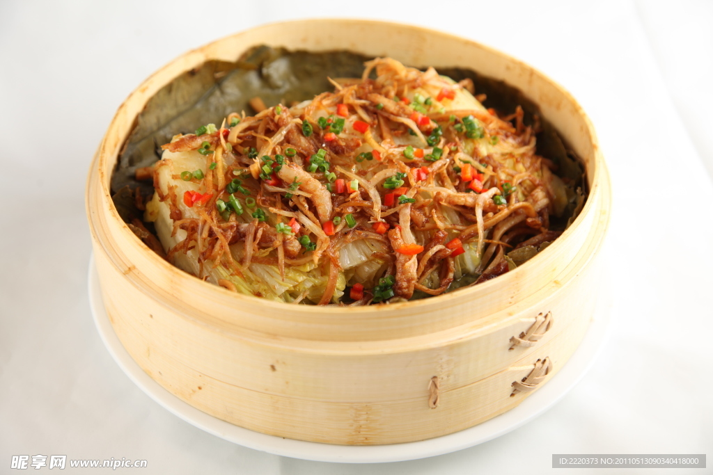 海味笼仔蒸娃娃菜