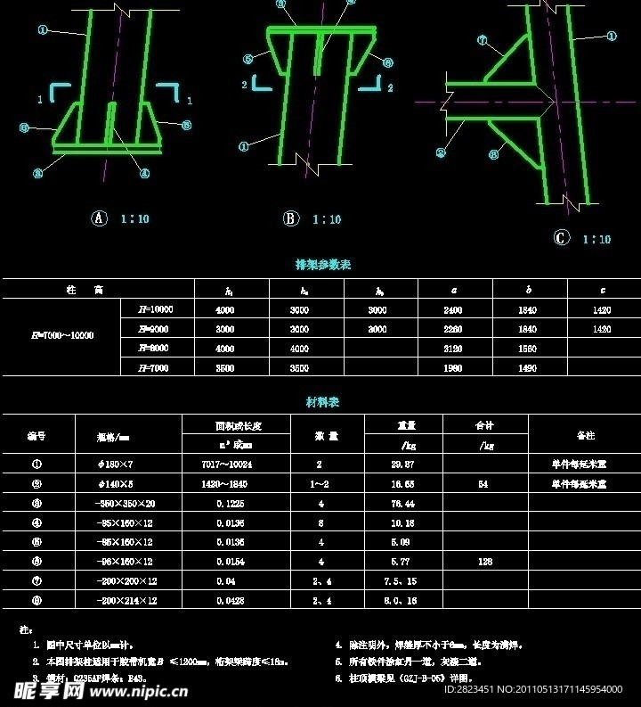 双钢管支架